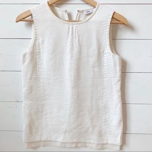 VINCE white textured top